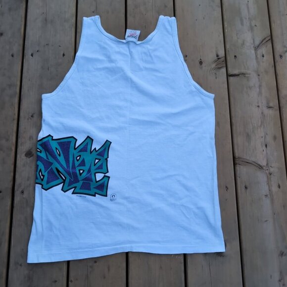 Oneita Power-T Kokanee Beer Graphic Tank Top White Cotton – Men’s M - Picture 6 of 6